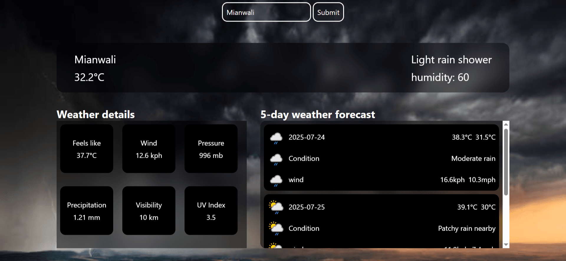 Weather Web Application